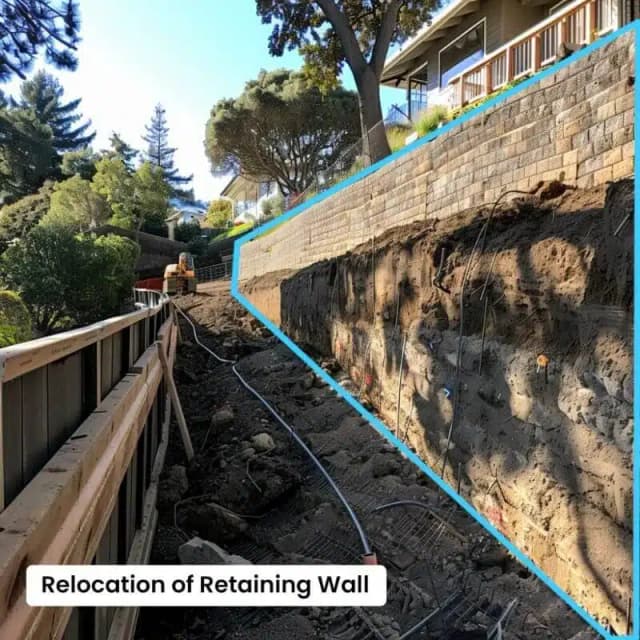 Relocation of Retaining Wall