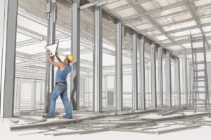 The featured image should depict a professional structural engineer assessing a load-bearing wall in