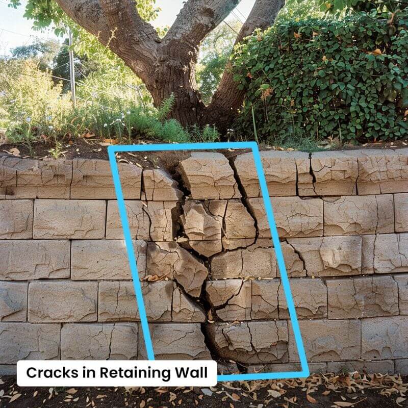 SFBay_Cracks in Retaining Wall